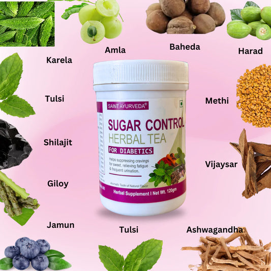 # Saint Ayurveda #Sugar Control Herbal Tea for Diabetics - Ayurvedic Herbs only (120gm)