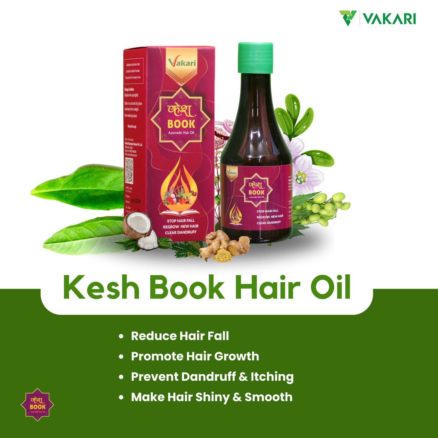 Kesh Book Hair Oil For Hair Regrowth