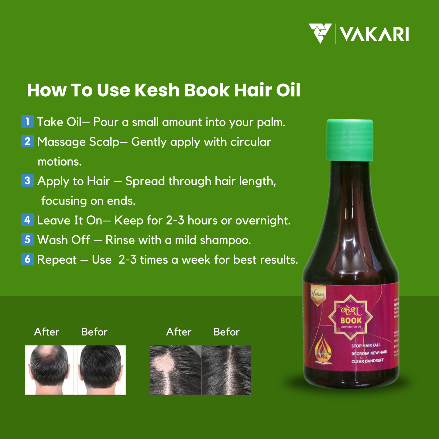 Kesh Book Hair Oil For Hair Regrowth