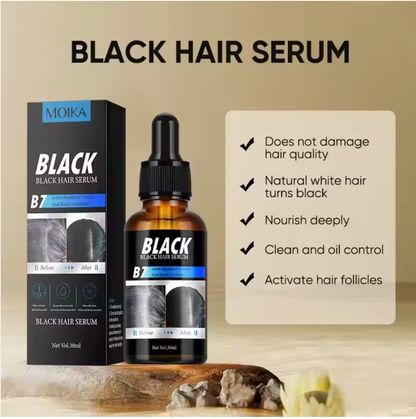 Black Hair Serum - स्थायी रूपमा सेतो कपाललाई प्राकृतिक कालो बनाउने सिरम!